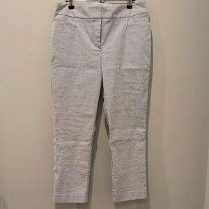 Pin-Striped Cropped Pants